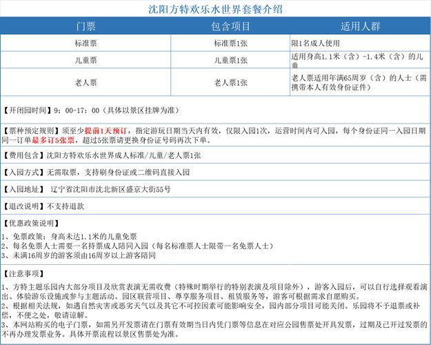 方特门票包含什么项目-沈阳方特门票包含什么项目