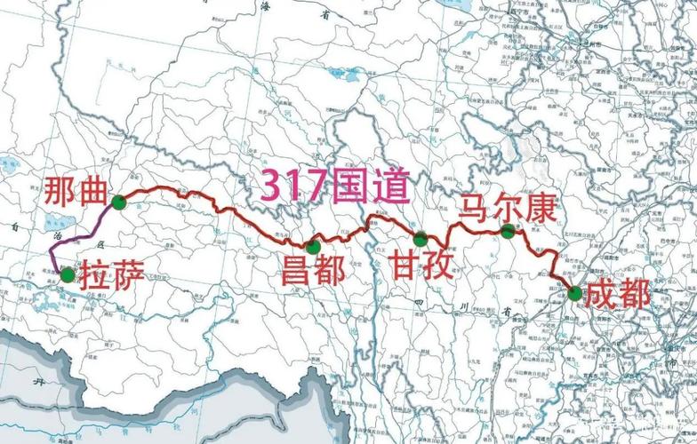 317国道全程线路图_317国道全程线路图自驾