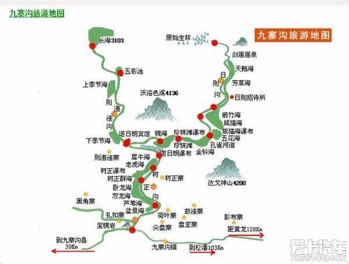 自驾游四川九寨沟线路图-自驾游四川九寨沟线路图片