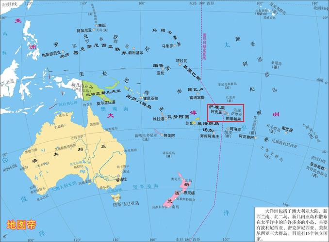 萨摩亚群岛_萨摩亚群岛地图